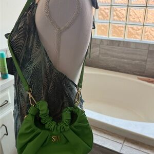 Steve Madden Green Shoulder Bag Structured Design